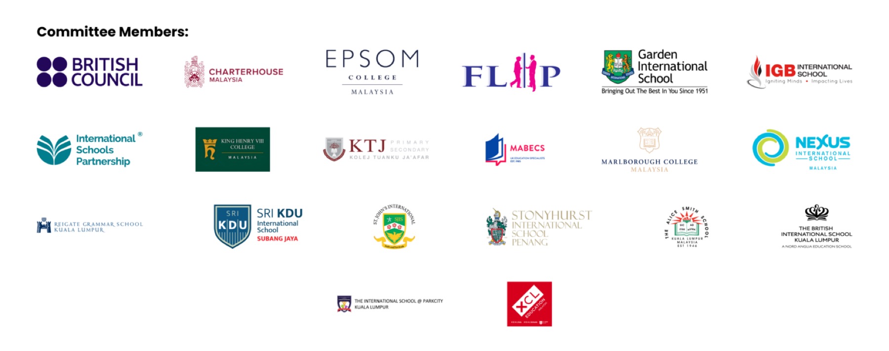 Marks printed on the BMCC Education Committee page