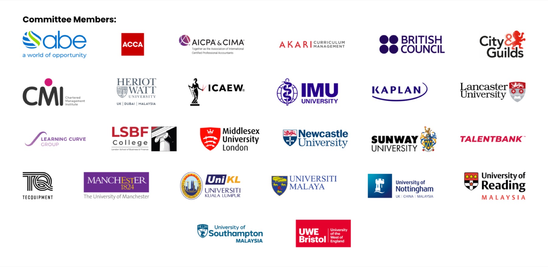 Marks printed on the BMCC Higher Education Committee page