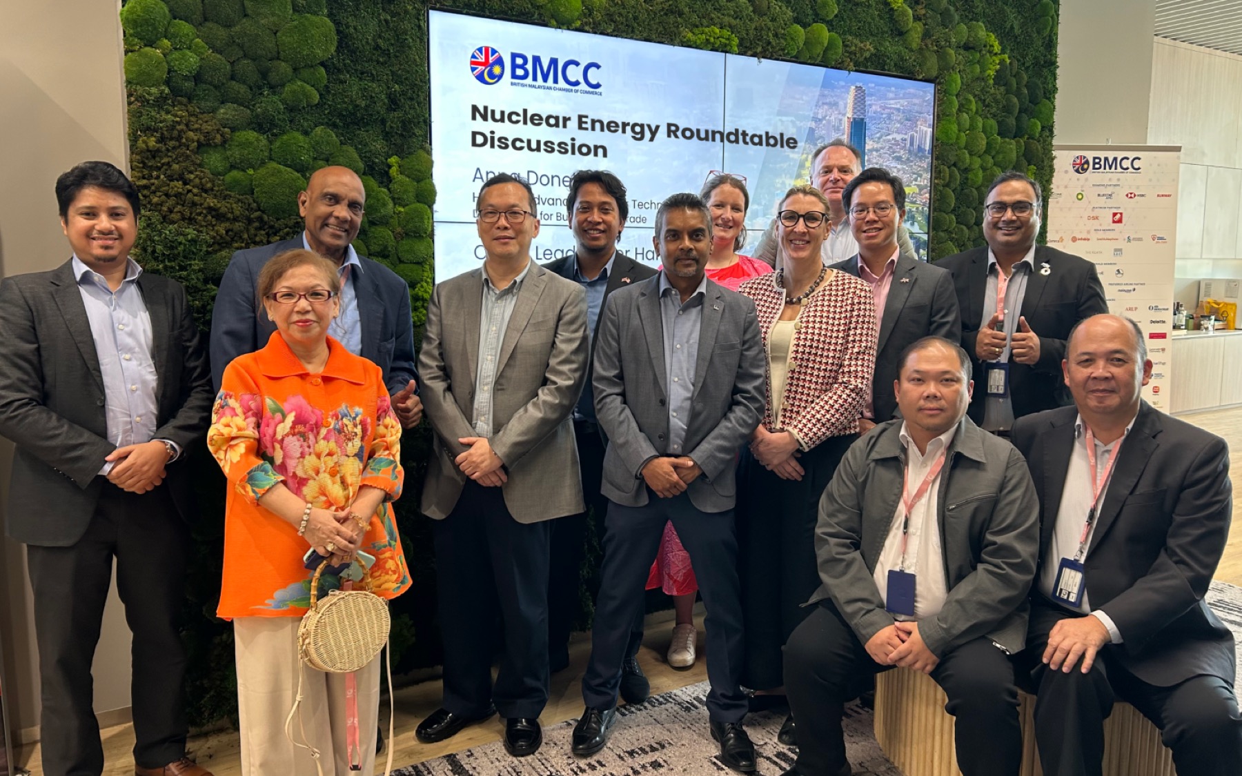 Participants at a BMCC nuclear energy roundtable
